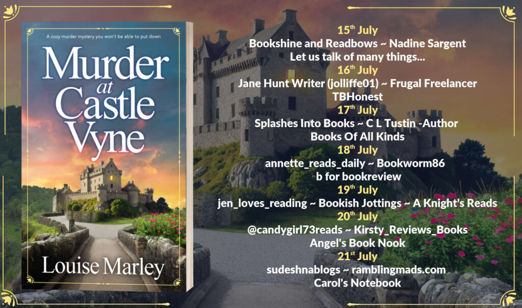 Murder at Castle Vyne blog tour schedule