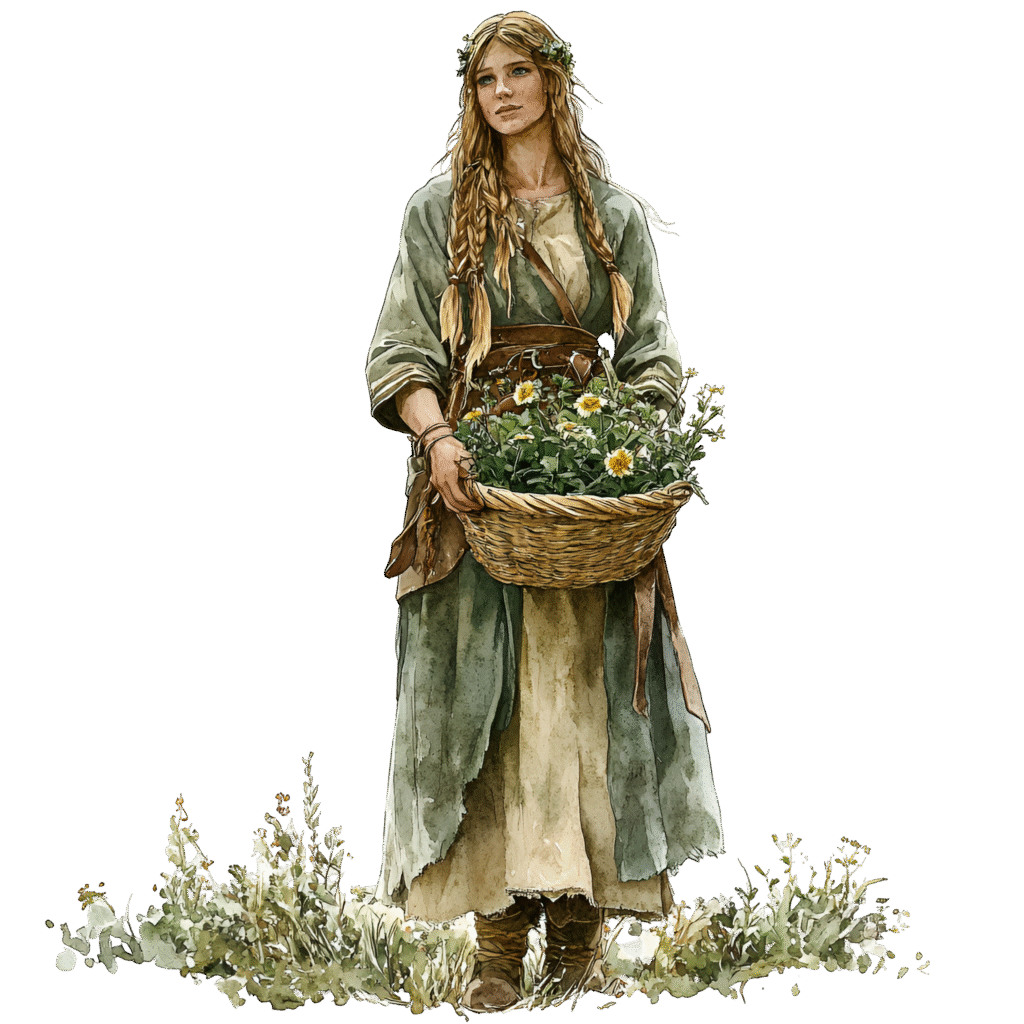 Nordic woman clipart