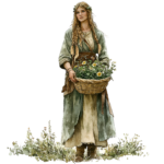 Nordic woman clipart