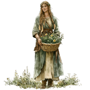 Nordic woman clipart