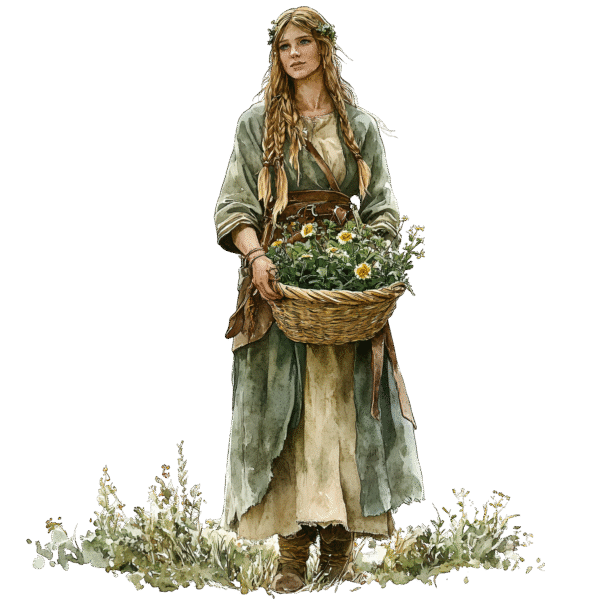 Nordic woman clipart