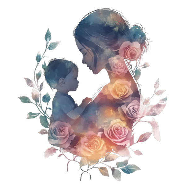 Watercolor Motherhood Clipart Graphics Bundle