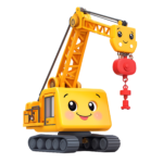 kawaii crane graphic