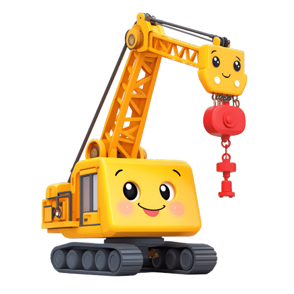 kawaii crane graphic
