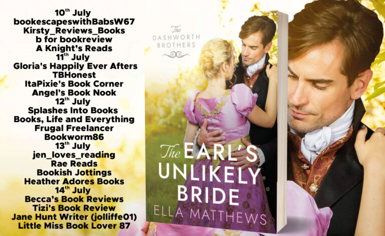 The Earl's Unlikely Bride blog tour schedule