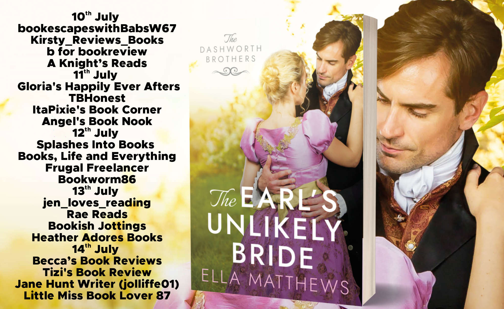 The Earl’s Unlikely Bride Blog Tour