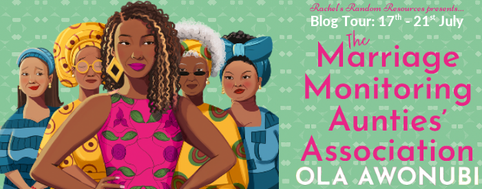 The Marriage Monitoring Aunties Association blog tour banner