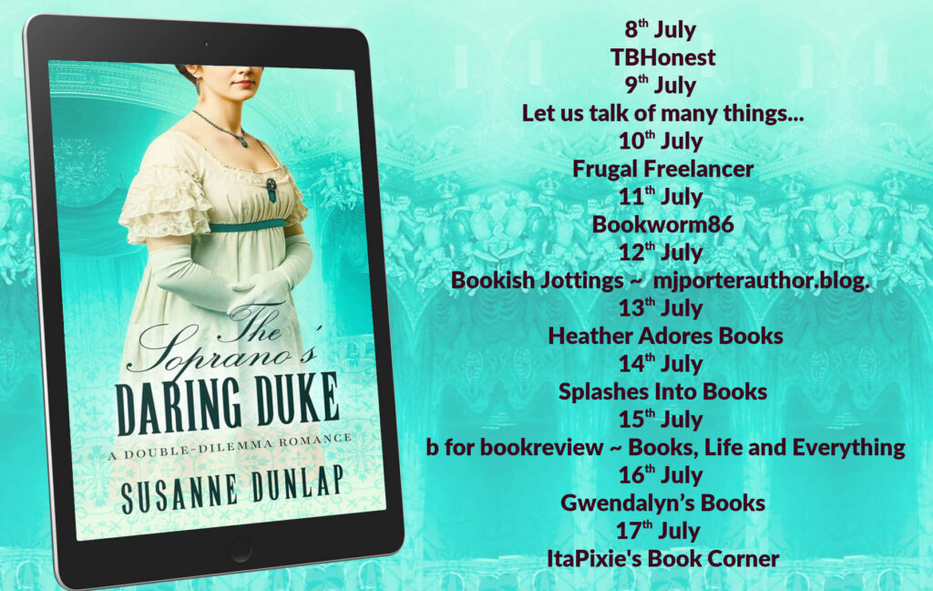 The Soprano's Daring Buke blog tour schedule