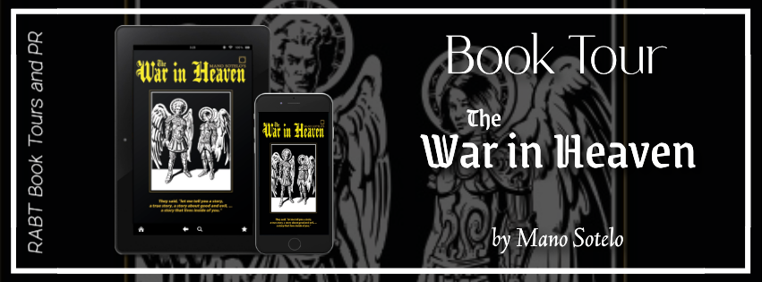 The War in Heaven book tour banner
