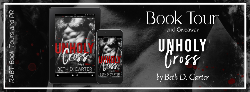 Unholy Cross virtual book tour banner