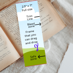 bookmark template mockup