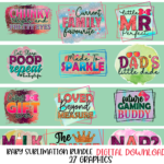 👶✨ Funny Baby Sublimation Graphics Bundle – 27 Playful Designs for Little Ones & Parents