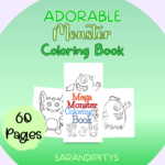 monster coloring book