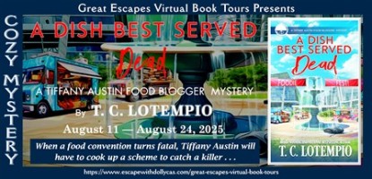 A Dish Best Served Dead book tour banner