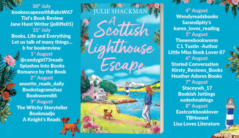 A Scottish Lighthouse Escape blog tour schedule