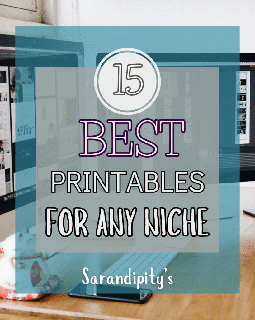 printables for each niche cover