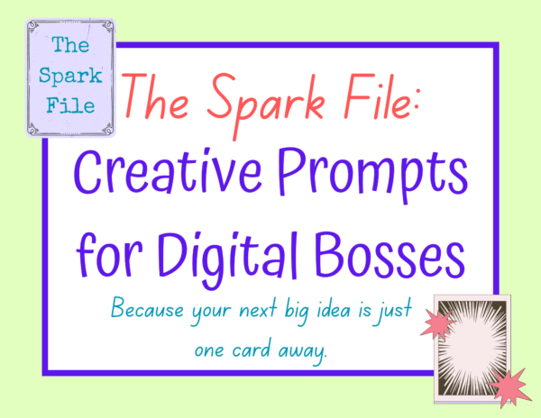 The Spark File card deck cover