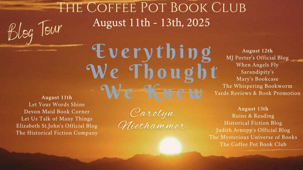 Everything We Thought We Knew blog tour tour schedule