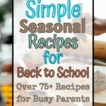 Back to school seasonal cookbook