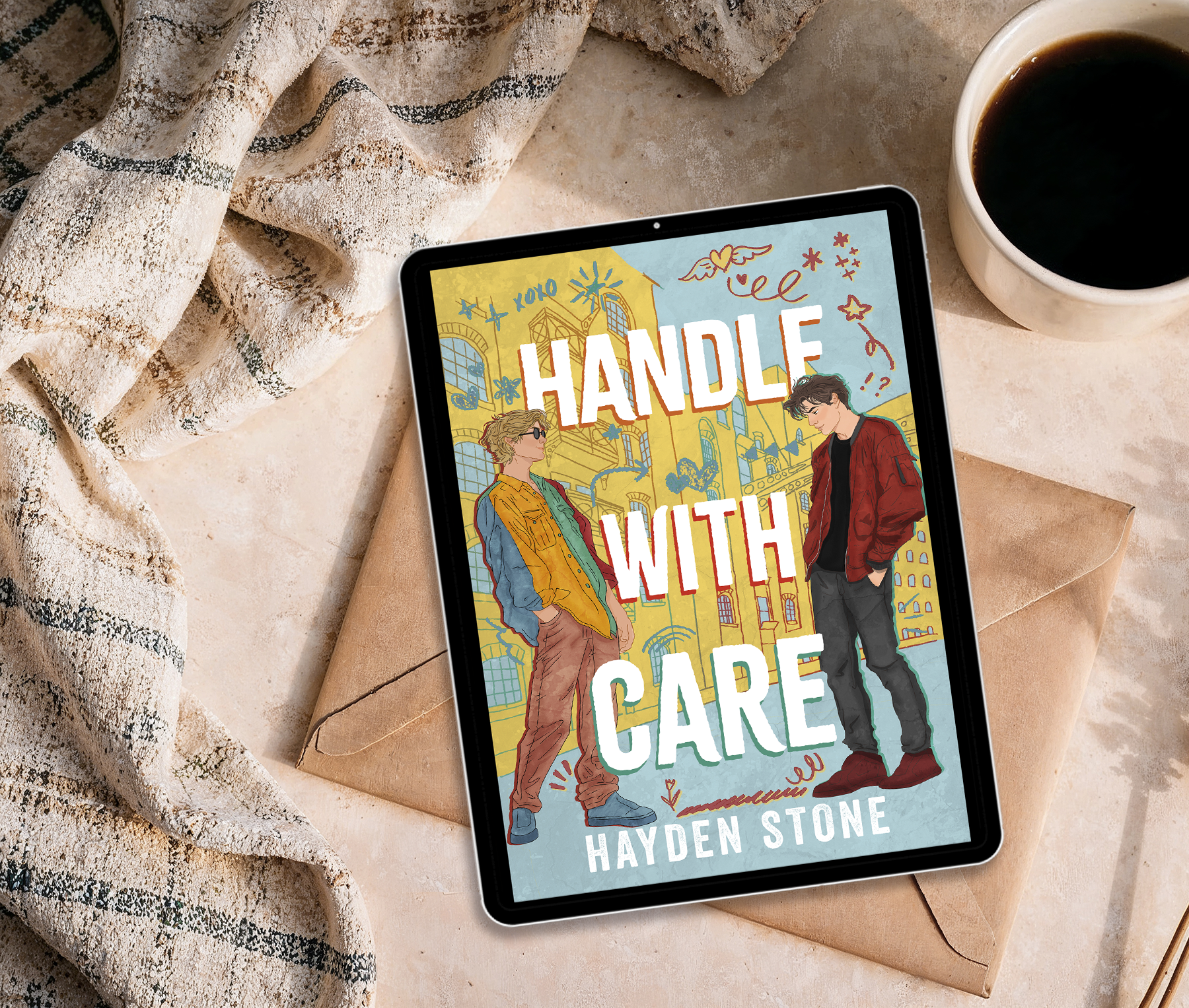 Handle with Care book mockup