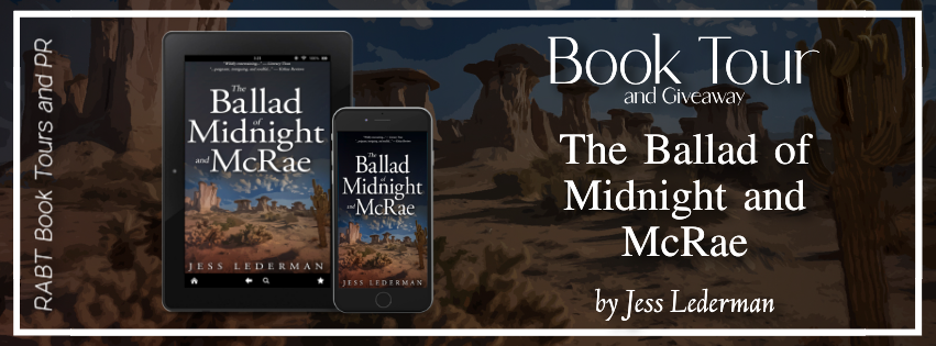 The Ballad of Midnight and McRae book tour banner