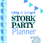 boy baby shower planner cover