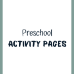 preschool activity pages cover