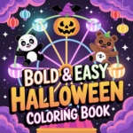 halloween coloring book cover