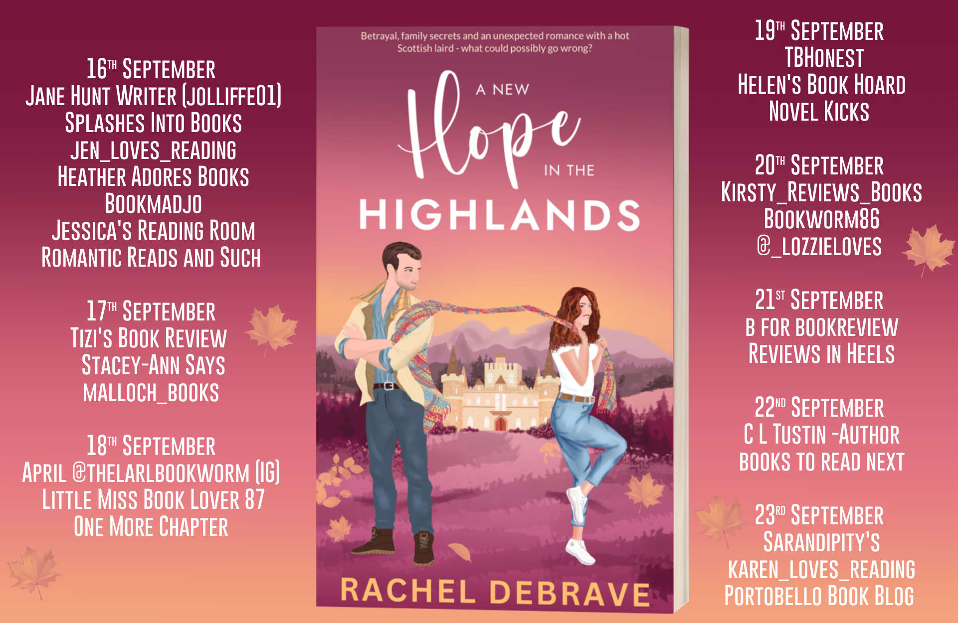 A New Hope in the Highlands tour schedule