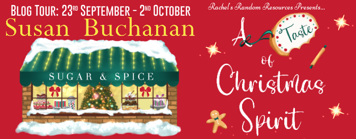 A Christmas Spirit blog tour banner
