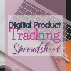 digital product tracking spreadsheet