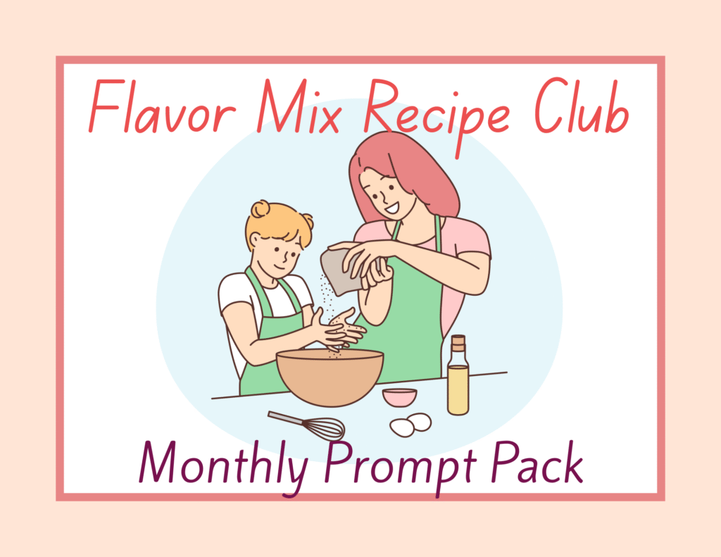 Recipe Club monthly subscription card deck