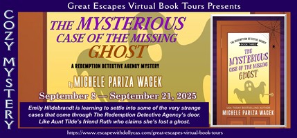 he Mysterious Case of the Missing Ghost book tour banner