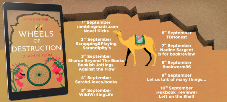 Wheels of Destruction: Death  in Petra blog tour schedule