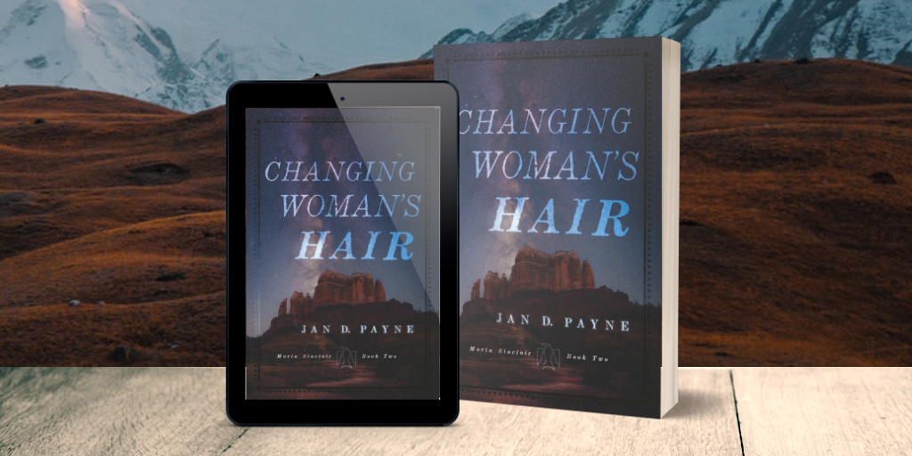 Changing Woman's hair mockup