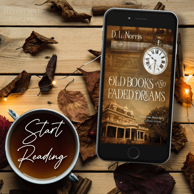 Old Books and Faded Dreams book mockup