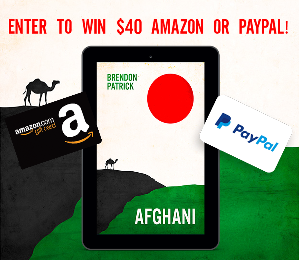Afghani giveaway mockup