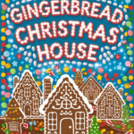 Gingerbread house coloring book cover