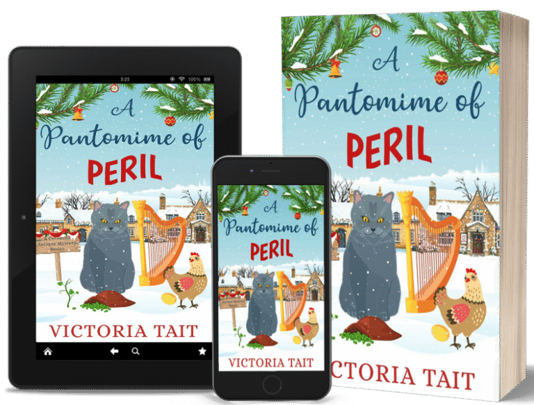 A Pantomime of Peril book mockup