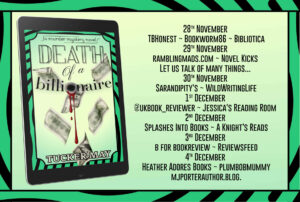 Death of a Billionaire Blog Tour