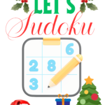 Christmas Sudoku puzzle book cover