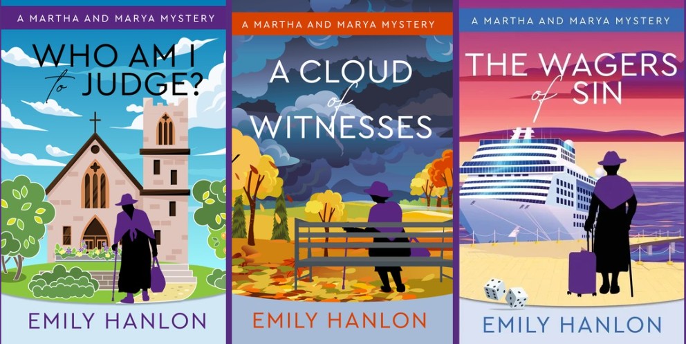 Martha and Marya Mysteries book series promo