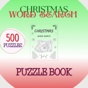 🎅 500 Christmas Word Search Puzzle Book