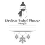 Christmas budget planner cover