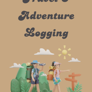 travel and adventure log cover