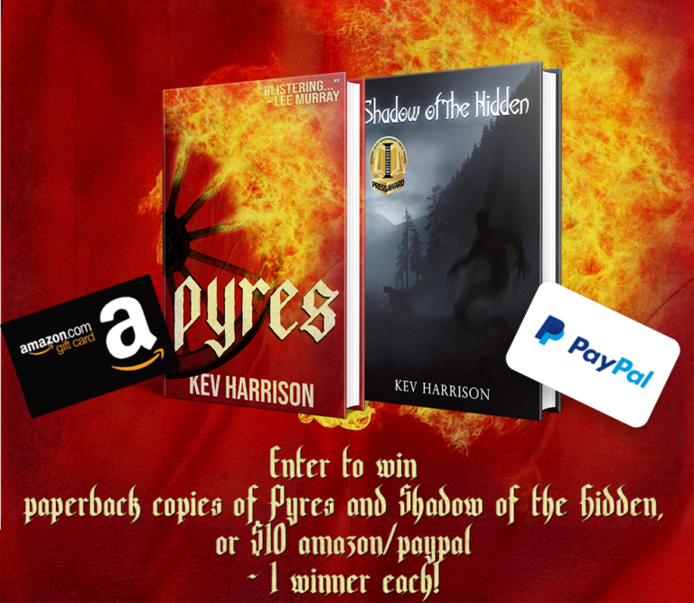 Pyres book tour giveaway