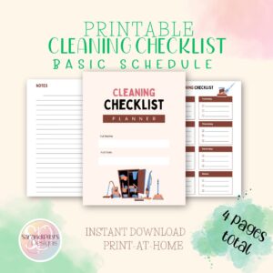 neutral cleaning checklist mockup