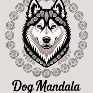 dog mandala coloring book