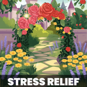stress relief coloring book cover