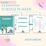 cleaning schedule mockup